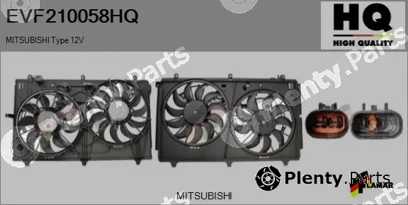 Flamar EVF210058HQ — Electric Motor, radiator fan