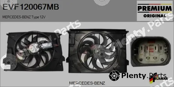 Flamar EVF120067MB — Electric Motor, radiator fan