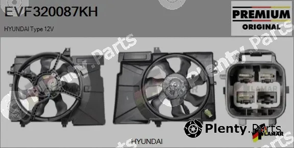 Flamar EVF320087KH — Electric Motor, radiator fan
