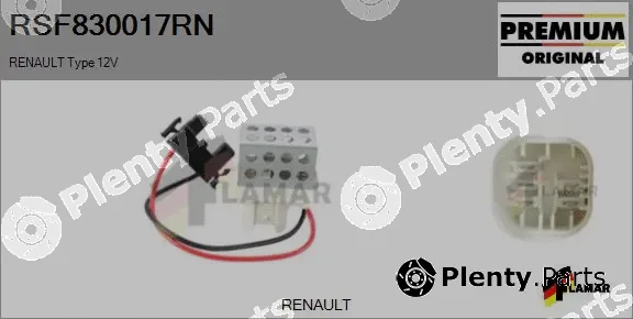 Flamar RSF830017RN — Resistor, interior blower