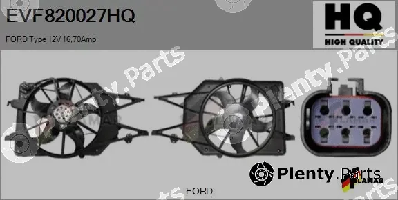 Flamar EVF820027HQ — Electric Motor, radiator fan