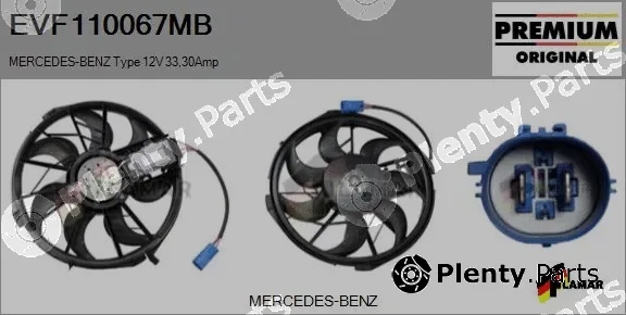 Flamar EVF110067MB — Electric Motor, radiator fan