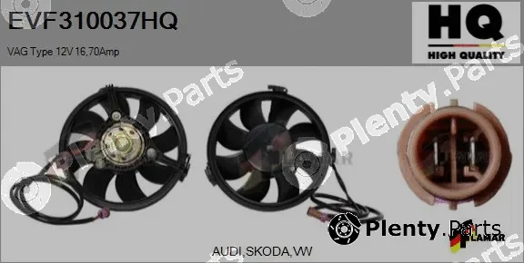 Flamar EVF310037HQ — Electric Motor, radiator fan