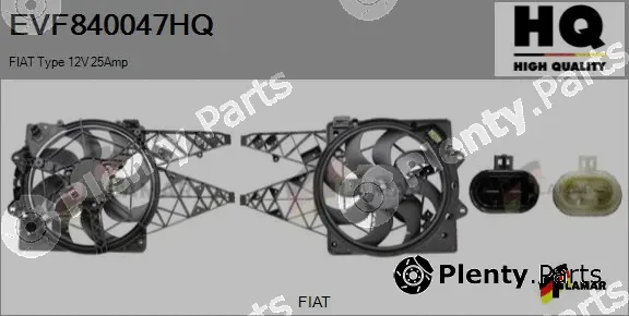 Flamar EVF840047HQ — Electric Motor, radiator fan