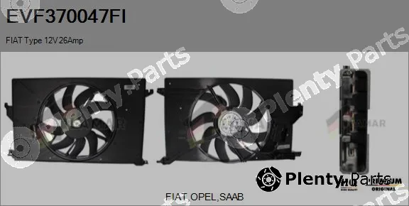 Flamar EVF370047FI — Electric Motor, radiator fan