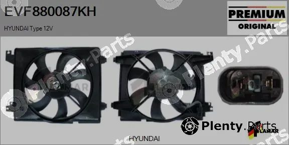 Flamar EVF880087KH — Electric Motor, radiator fan