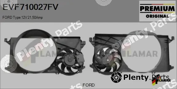 Flamar EVF710027FV — Electric Motor, radiator fan