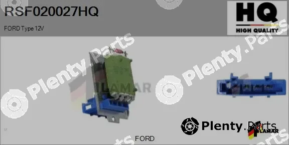 Flamar RSF020027HQ — Resistor, interior blower