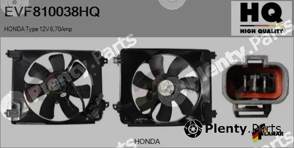 Flamar EVF810038HQ — Electric Motor, radiator fan