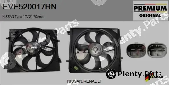 Flamar EVF520017RN — Electric Motor, radiator fan