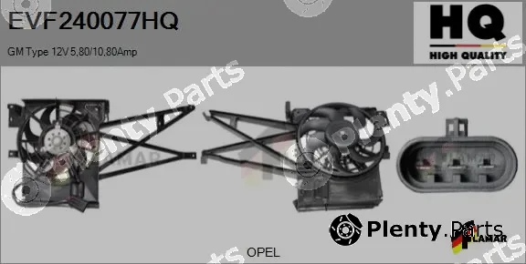 Flamar EVF240077HQ — Electric Motor, radiator fan