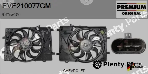 Flamar EVF210077GM — Electric Motor, radiator fan