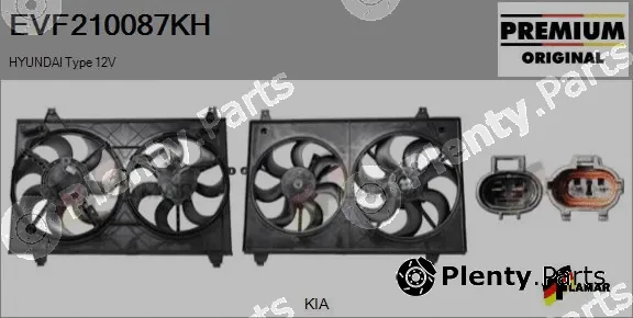 Flamar EVF210087KH — Electric Motor, radiator fan