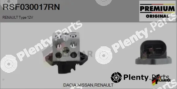 Flamar RSF030017RN — Series resistor, electric motor (radiator fan)
