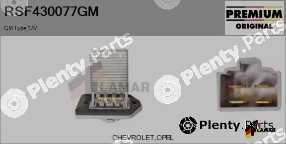 Flamar RSF430077GM — Resistor, interior blower
