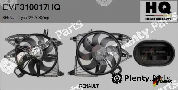 Flamar EVF310017HQ — Electric Motor, radiator fan