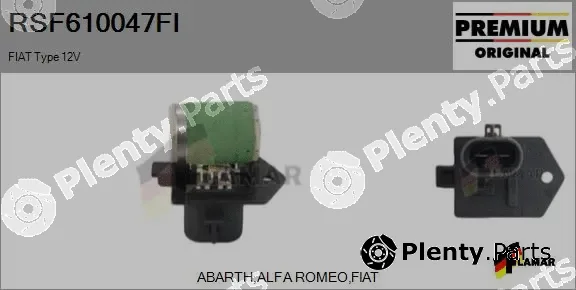 Flamar RSF610047FI — Series resistor, electric motor (radiator fan)