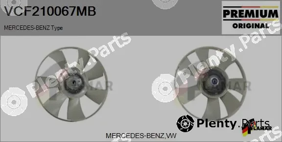 Flamar VCF210067MB — Clutch, radiator fan