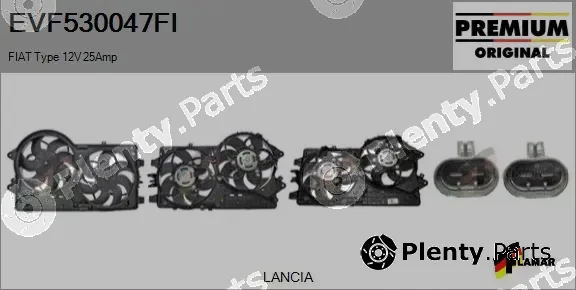 Flamar EVF530047FI — Electric Motor, radiator fan