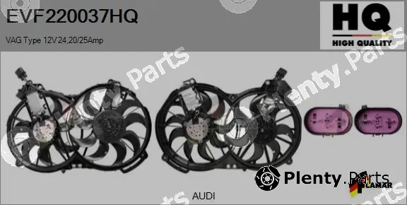Flamar EVF220037HQ — Electric Motor, radiator fan
