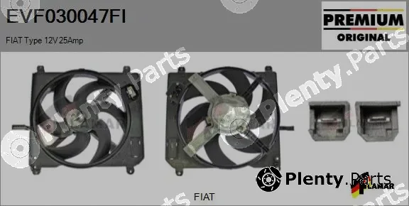 Flamar EVF030047FI — Electric Motor, radiator fan