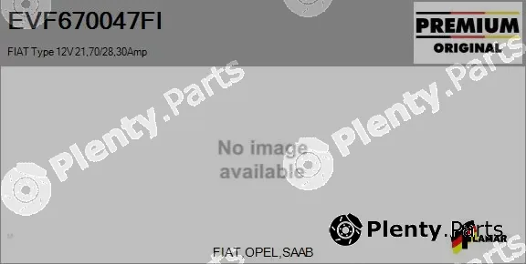 Flamar EVF670047FI — Electric Motor, radiator fan