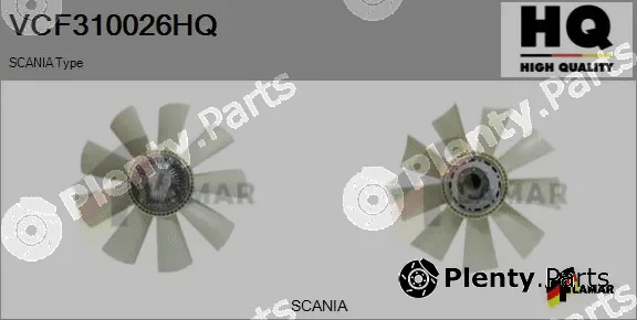 Flamar VCF310026HQ — Clutch, radiator fan