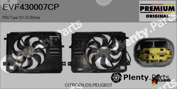 Flamar EVF430007CP — Electric Motor, radiator fan