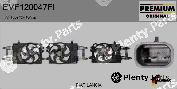 Flamar EVF120047FI — Electric Motor, radiator fan