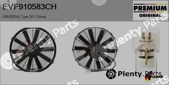 Flamar EVF910583CH — Electric Motor, radiator fan