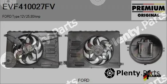 Flamar EVF410027FV — Electric Motor, radiator fan