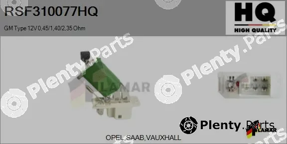 Flamar RSF310077HQ — Resistor, interior blower