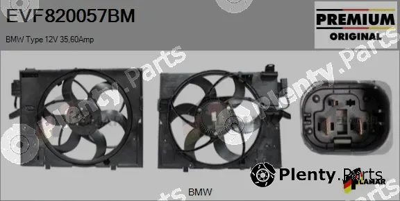 Flamar EVF820057BM — Electric Motor, radiator fan