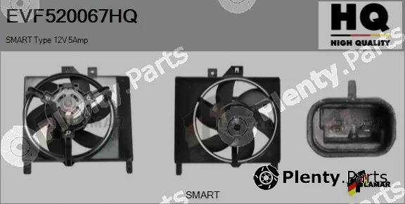 Flamar EVF520067HQ — Electric Motor, radiator fan