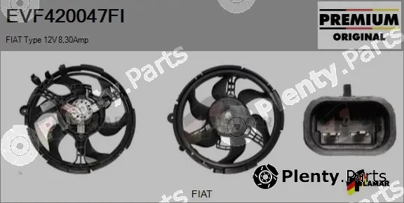 Flamar EVF420047FI — Electric Motor, radiator fan