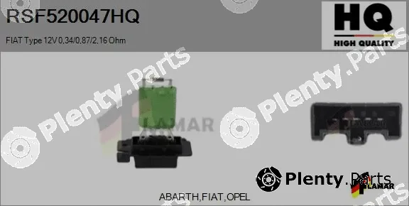 Flamar RSF520047HQ — Resistor, interior blower