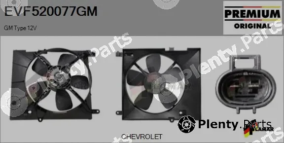 Flamar EVF520077GM — Electric Motor, radiator fan