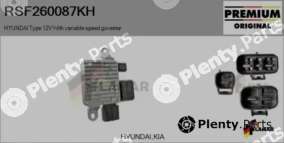 Flamar RSF260087KH — Series resistor, electric motor (radiator fan)