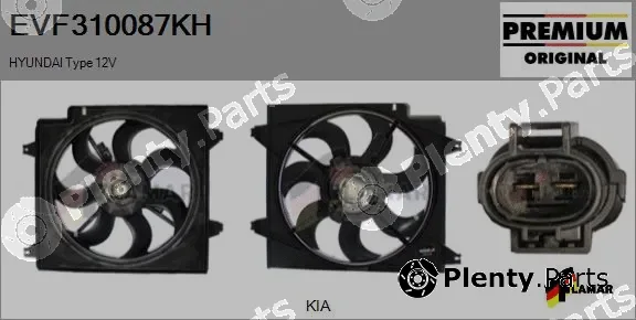 Flamar EVF310087KH — Electric Motor, radiator fan