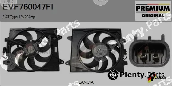 Flamar EVF760047FI — Electric Motor, radiator fan