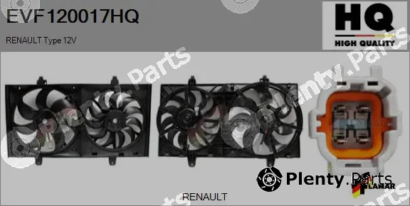 Flamar EVF120017HQ — Electric Motor, radiator fan