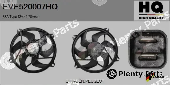 Flamar EVF520007HQ — Electric Motor, radiator fan