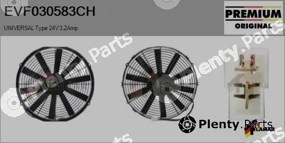 Flamar EVF030583CH — Electric Motor, radiator fan