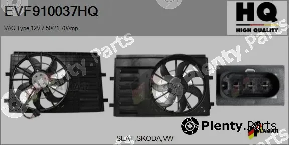 Flamar EVF910037HQ — Electric Motor, radiator fan
