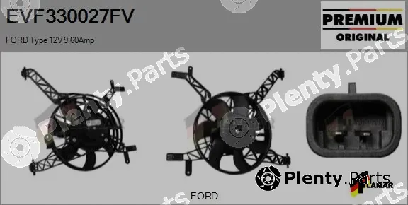 Flamar EVF330027FV — Electric Motor, radiator fan