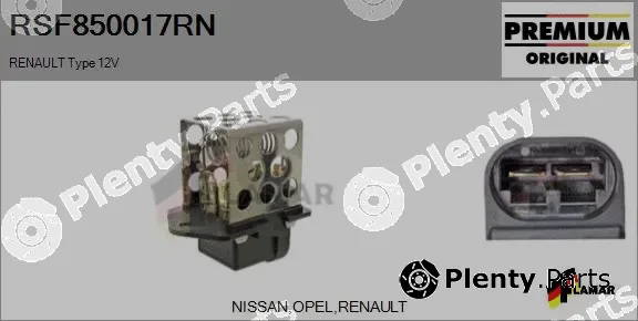 Flamar RSF850017RN — Series resistor, electric motor (radiator fan)