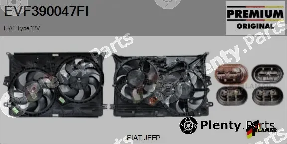 Flamar EVF390047FI — Electric Motor, radiator fan