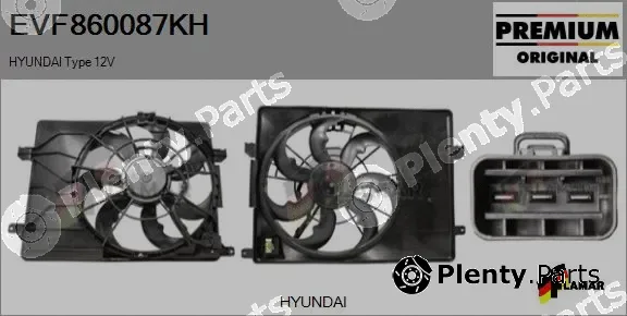 Flamar EVF860087KH — Electric Motor, radiator fan