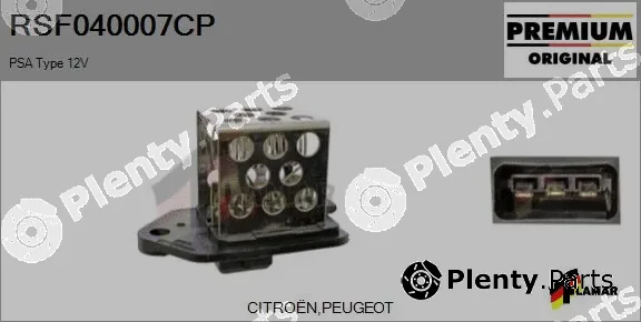 Flamar RSF040007CP — Series resistor, electric motor (radiator fan)