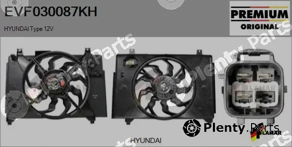 Flamar EVF030087KH — Electric Motor, radiator fan
